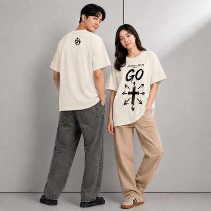 THE GREAT COMMISSION Oversized Tee — Matthew 28:19