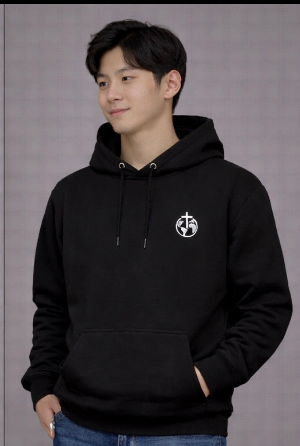 A Cross Culture Embroidered Hoodie