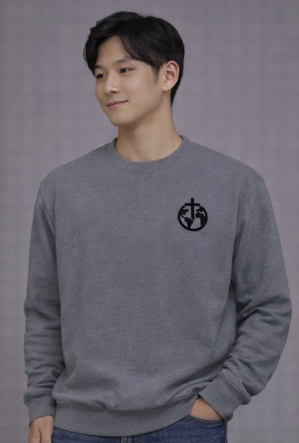 A Cross Culture Embroidered Sweatshirt