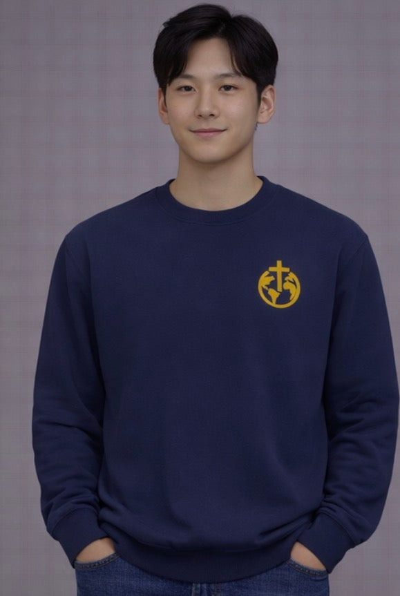 A Cross Culture Embroidered Sweatshirt